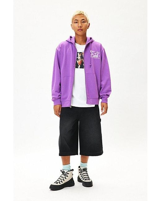 BDG Purple Vulcan Loose Denim Jort for men