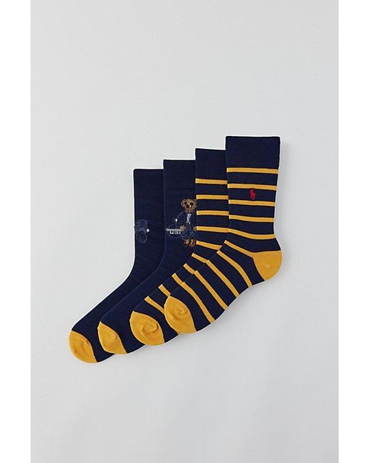 Polo Ralph Lauren Blue Denim Bear Trouser Sock 2-Pack for men
