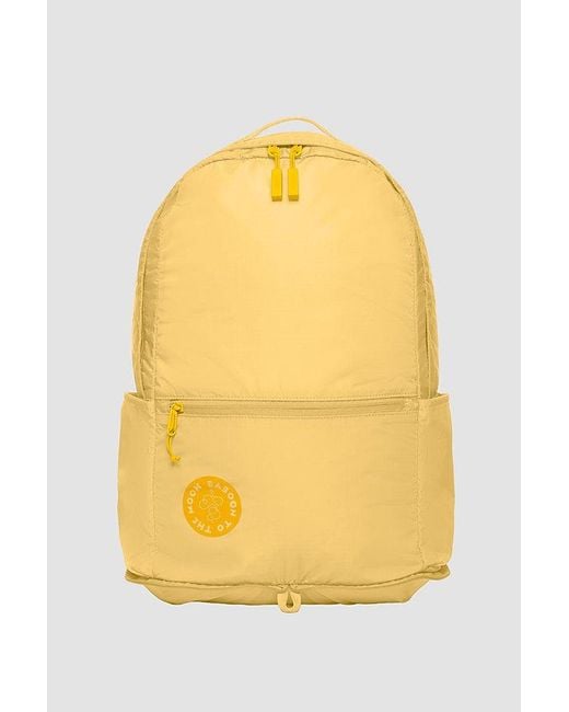 BABOON TO THE MOON Yellow Packable Backpack