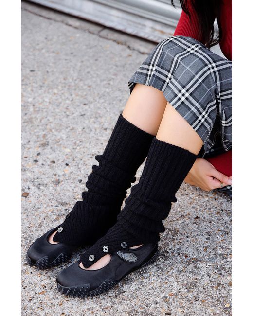 Out From Under Gray Inez Button Leg Warmers