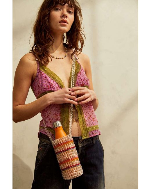 Urban Outfitters Multicolor Uo Beaded Crossbody Bottle Holder
