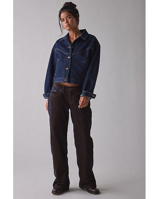 BDG Black Kayla Corduroy Mix Low-Rise Jean