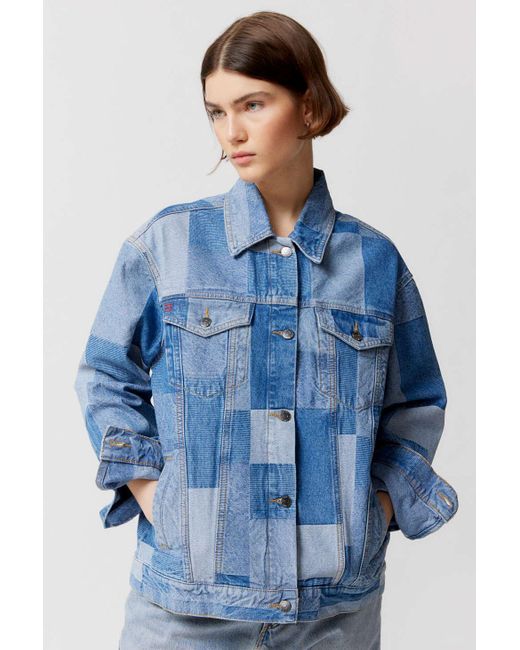 BDG Frankie Patchwork Denim Jacket in Blue Lyst