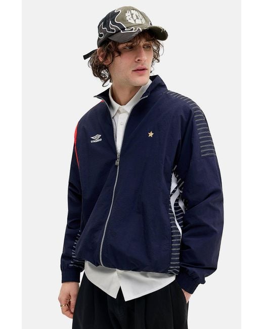 Umbro Baritone Blue Relaxed Track Jacket for men