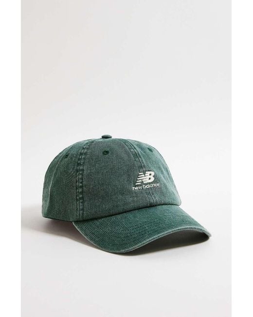 New Balance Green Embroidered Cap for men