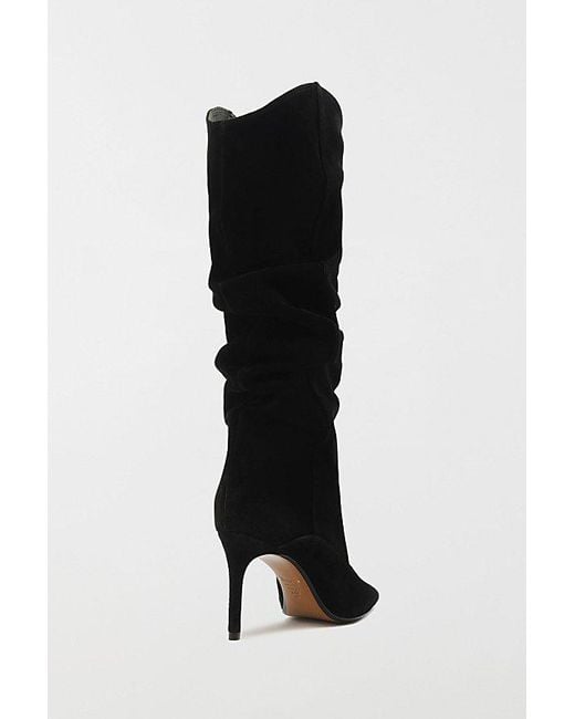 SCHUTZ SHOES Black Maryana Up Slouch Knee High Boot