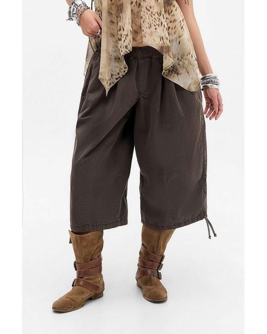 BDG Brown Bobbi Extreme Cropped Trousers