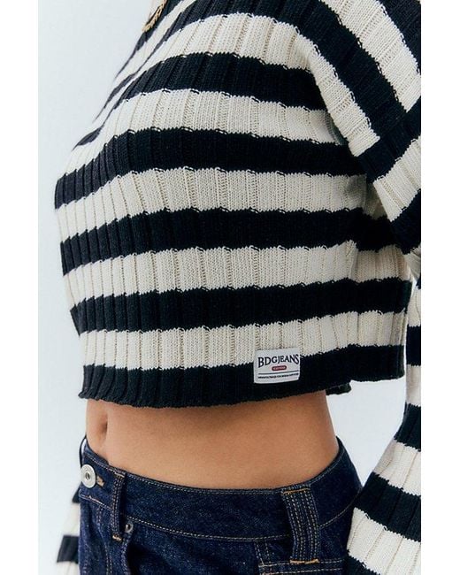 BDG Blue Breton Striped Sweater