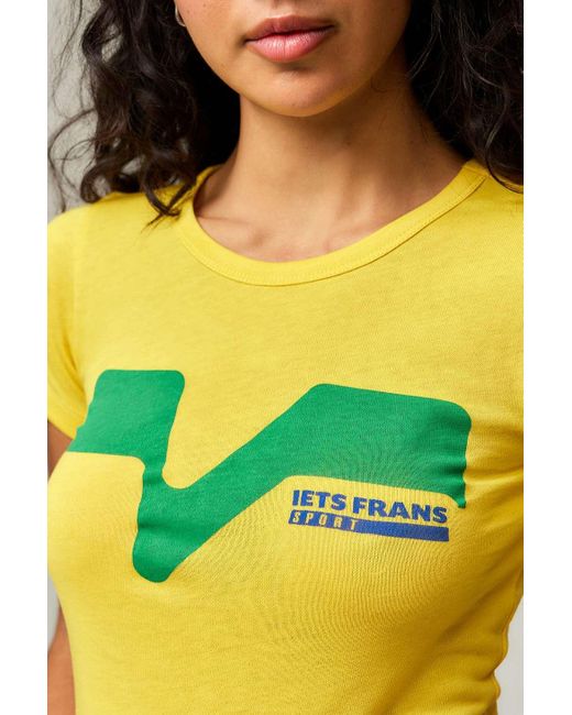 iets frans Yellow Swoosh Logo Baby T-shirt