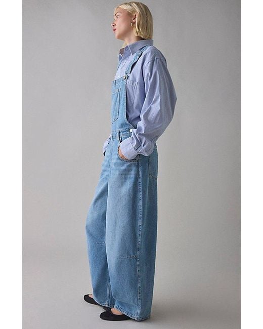 BDG Blue Rih Extreme Barrel-Leg Overall