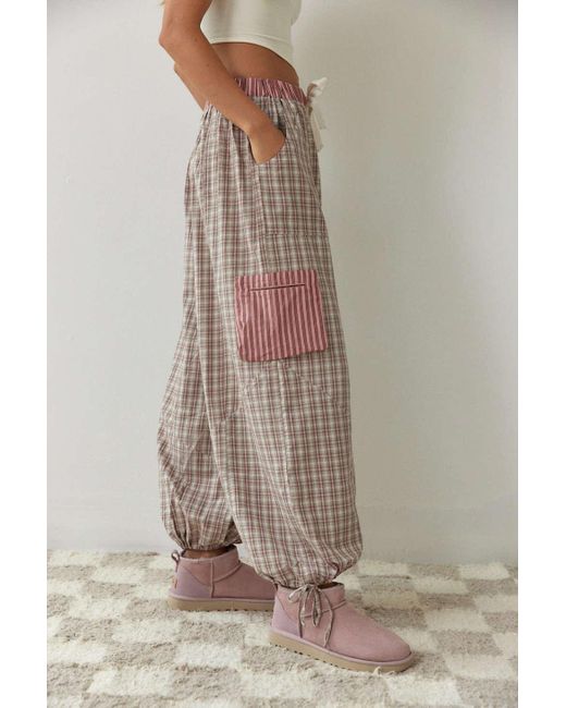 Out From Under Noah Spliced Pajama Pant In Pink,at Urban Outfitters | Lyst