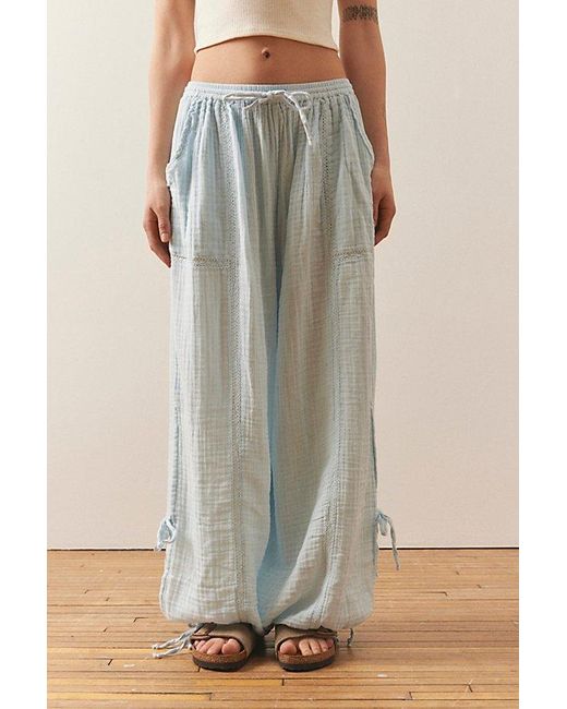 Out From Under Natural Mila Gauze Jogger Pant