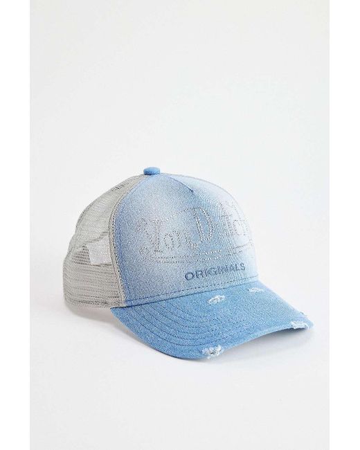Von Dutch Blue Uo Exclusive Denim Trucker Cap