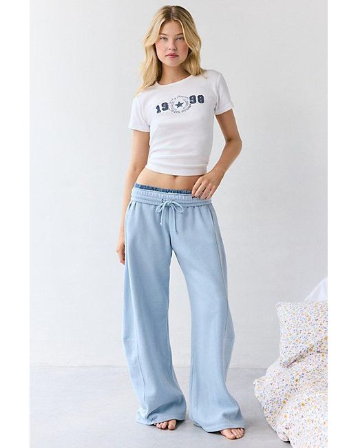Out From Under Blue Lazy Day Baggy Barrel Sweatpant