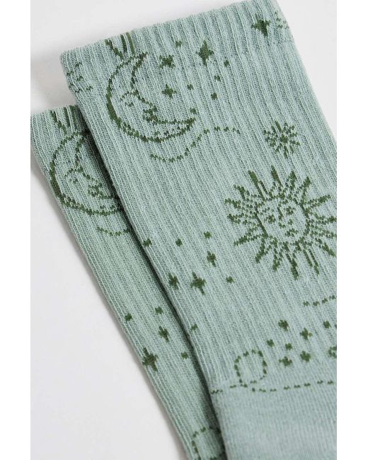 Out From Under Green Celestial Socks