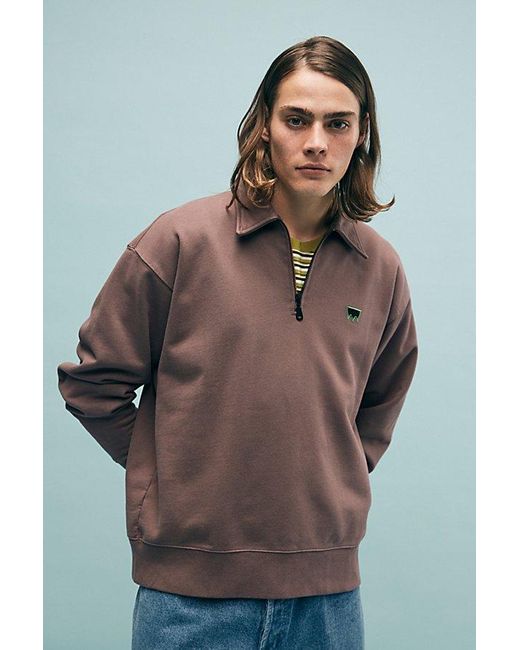 Levi's Gray Kate New Quarter-Zip Pullover Sweatshirt for men