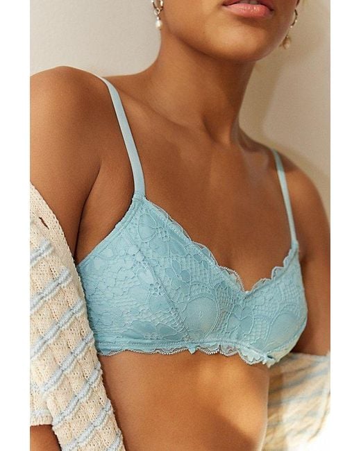 Out From Under Blue Cutie Lace Bralette