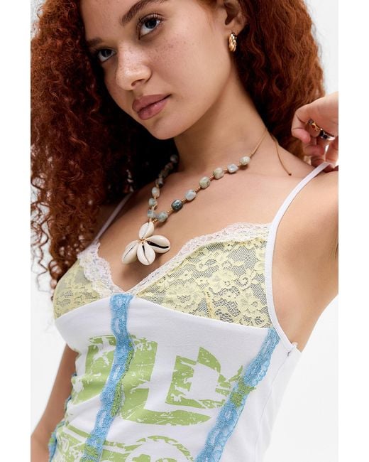 Jaded London Multicolor Maribel Lace Cami Top Uk 8 At Urban Outfitters
