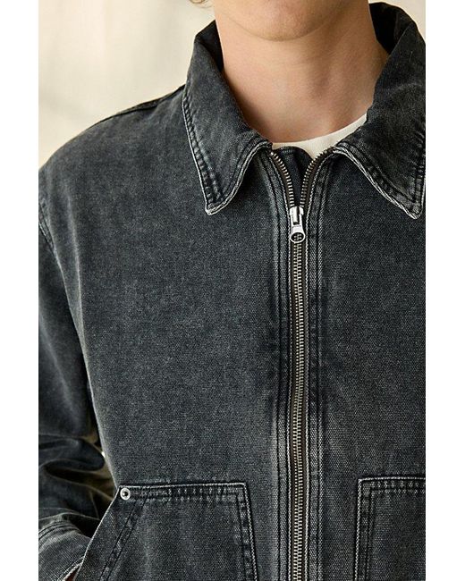 BDG Black Kasper Textured Canvas Jacket for men