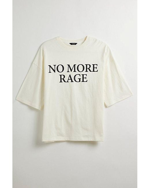 Tee Library Natural No More Rage Boxy Tee for men