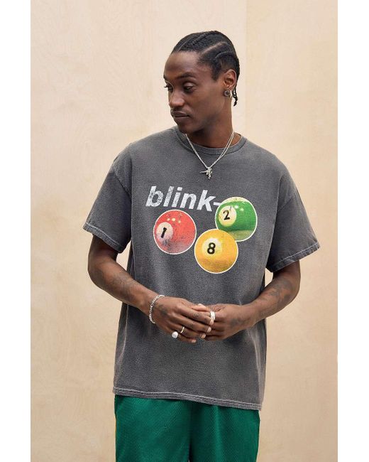 Urban Outfitters Uo Washed Black Blink 182 T-shirt for men