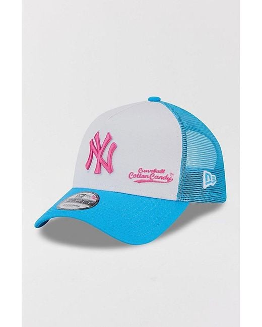 KTZ Blue X Big League Chew New York Yankees Trucker Hat for men