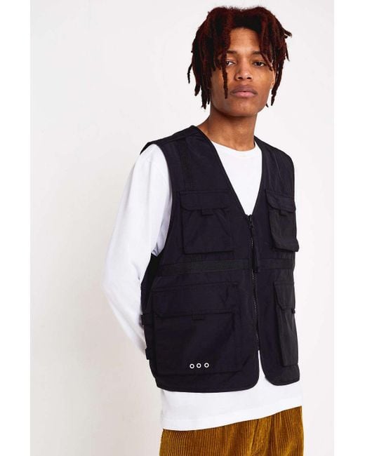 Urban Outfitters Blue Uo Utility Vest for men