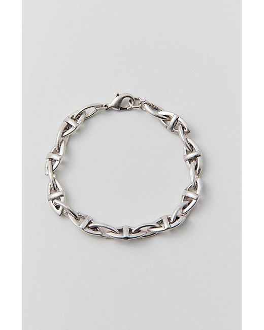 Urban Outfitters Metallic Cyrus Pointed Chain Bracelet for men