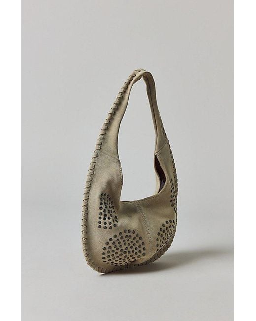 Silence + Noise Multicolor Ivy Studded Suede Hobo Bag