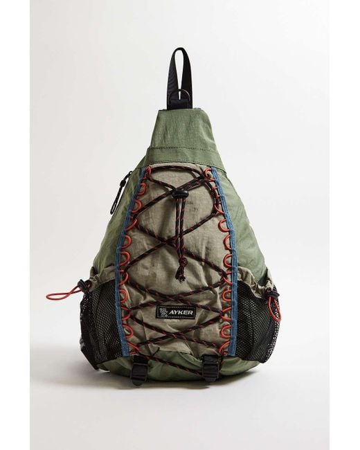 Ayker Black Bungee Single-strap Backpack for men