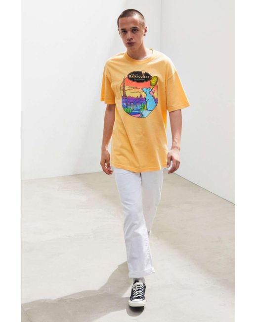 Urban Outfitters Disney Ratatouille Paris Tee in Orange for Men Lyst