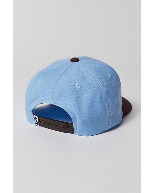 Obey Blue 2-Tone Lowercase Snapback Hat for men