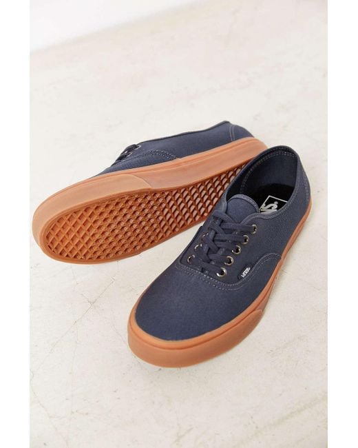 Vans Authentic Gum Sole Sneaker in Blue 