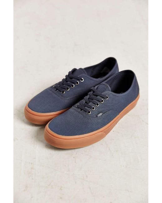 Vans Blue Authentic Gum Sole Sneaker for men