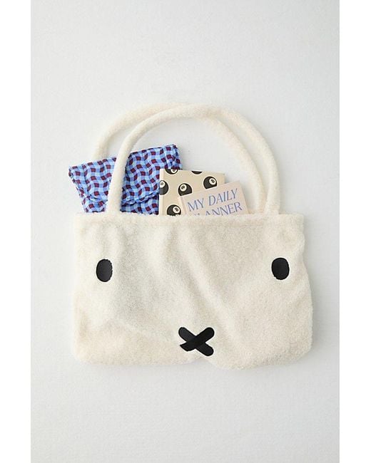 Urban Outfitters Natural Miffy Fleece Reusable Tote Bag
