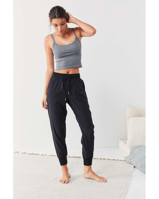 Out From Under Black Piper Woven Jogger Pant