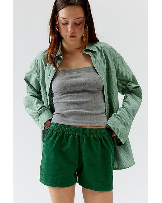 Urban Renewal Green Remade Overdyed Cord Short