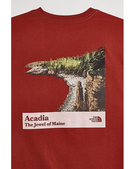 The North Face Red Arcadia Tee for men