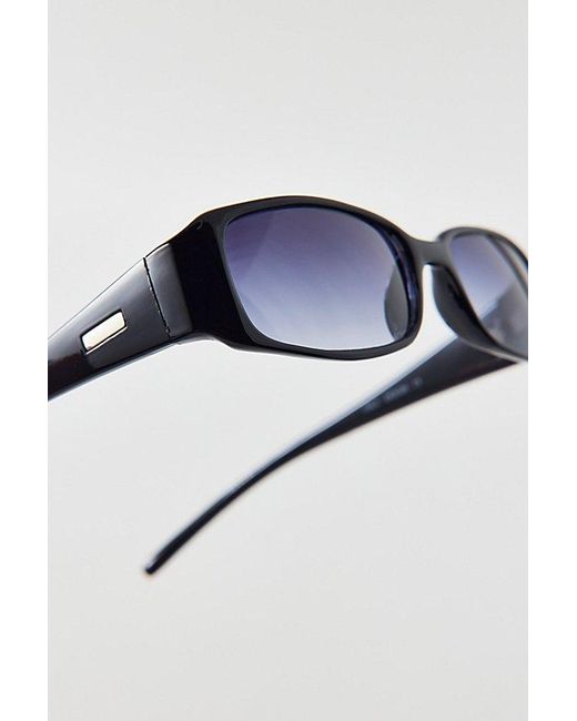 Vintage & ReMADE by UO Brown Vintage By Uo Slim Rectangular Sunglasses