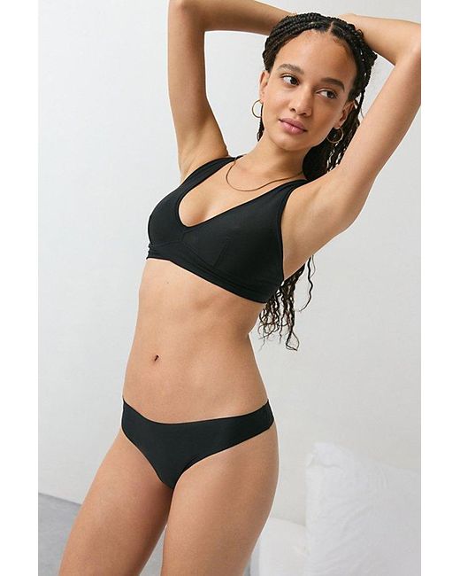Out From Under Black Second Skin Fusion Thong