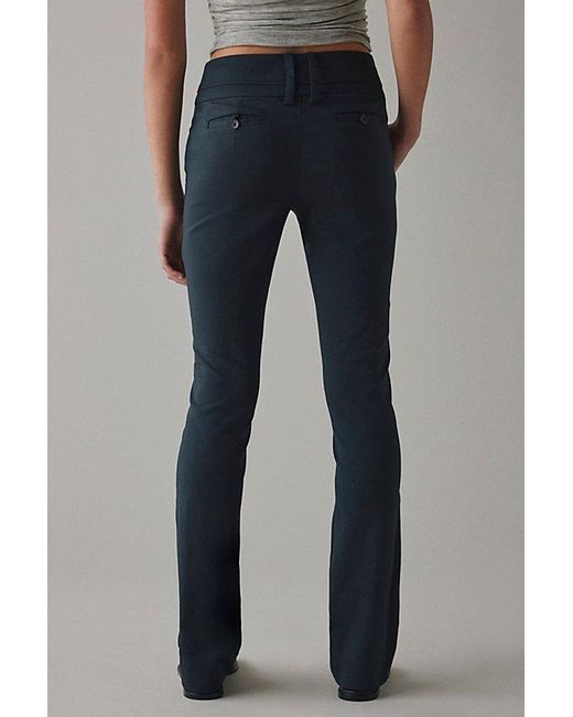 Kimchi Blue Blue All Night Low-Rise Straight Leg Trouser Pant