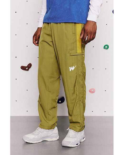 Without Walls Green Blocked Wind Pant for men