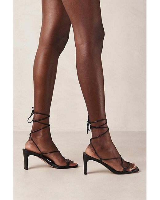 Alohas Brown Bellini Leather Strappy Heel