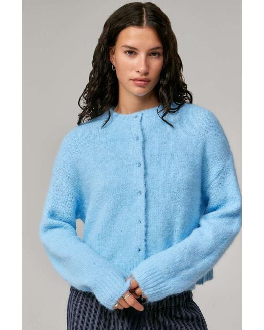 Urban Outfitters Blue Uo Dakota Knit Cardigan