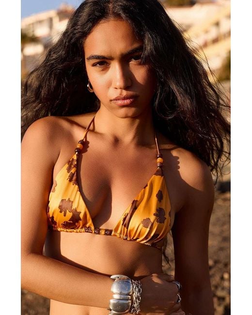 Out From Under Brown Reversible Bikini Top