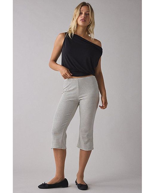 Vintage & ReMADE by UO Gray Remade By Uo Remnants Knit Capri Pant