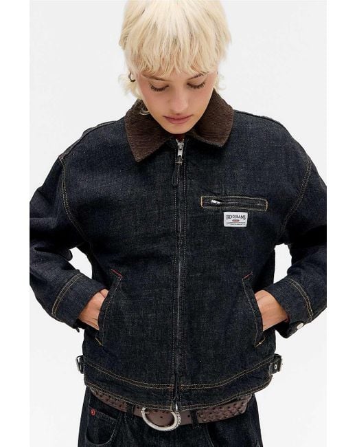 BDG Black Luca Shrunken Denim Jacket