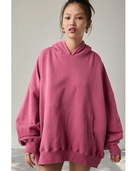 Out From Under Pink 24 Hour Oversized Hoodie Sweatshirt