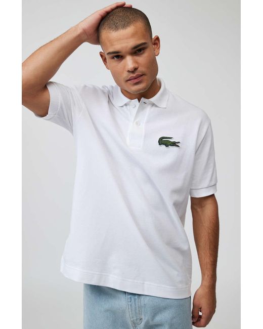 Lacoste Croc '80s Graphic Polo Shirt in White for Men | Lyst
