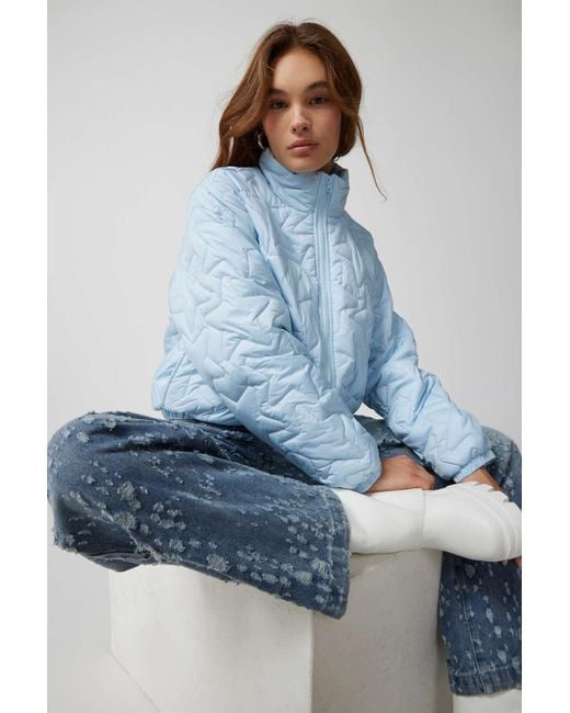 Urban Outfitters Blue Uo Starla Puffer Jacket